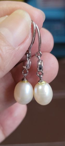 ต่างหูมุกแท้เงินแท้ 925 รูปที่ 5