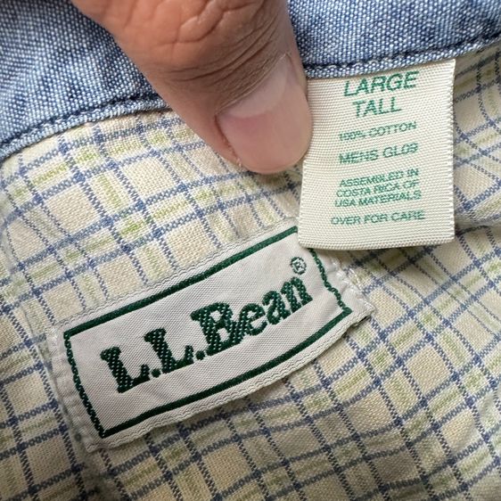 เสื้อเชิ้ต​ L.L.Bean Size L รูปที่ 4