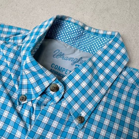 เสื้อเชิ้ต​ Wrangler 20x ผ้ายืด ใส่ดี สภาพใหม่ Size L​  รูปที่ 5