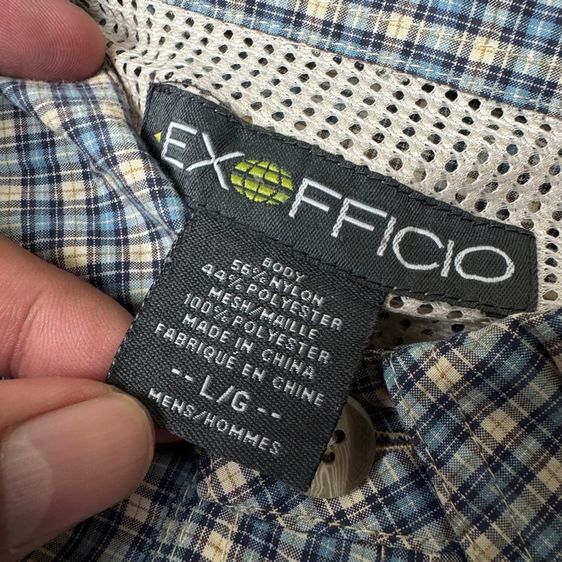 เสื้อเชิ้ต​ Ex Officio ผ้า Dry ผ้าแห้งไว ผ้าเบามาก Size L  รูปที่ 6