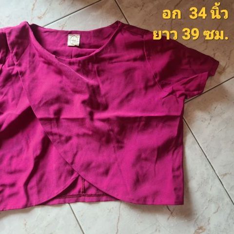 เกาะอก เสื้อเอวลอย XS S รูปที่ 6