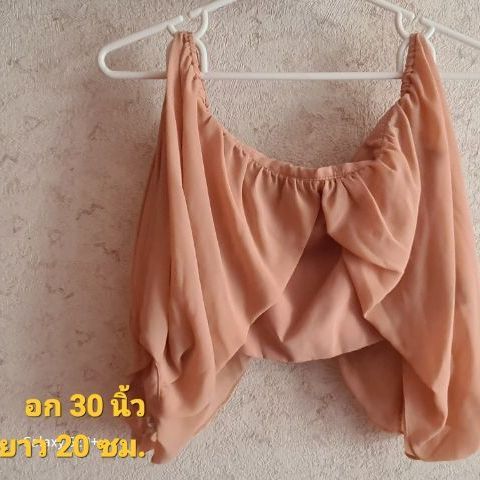 เกาะอก เสื้อเอวลอย XS S