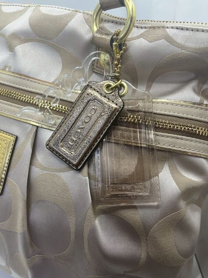 Coach POPPY Glam Gold Signature Tote ปี 2013 ของแท้ ( สภาพดีมาก ใช้งานน้อย)  รูปที่ 8