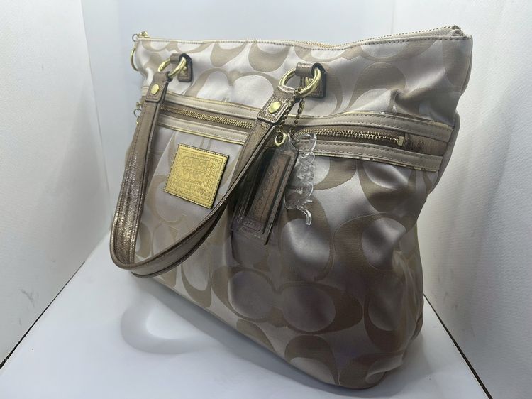 Coach POPPY Glam Gold Signature Tote ปี 2013 ของแท้ ( สภาพดีมาก ใช้งานน้อย)  รูปที่ 10