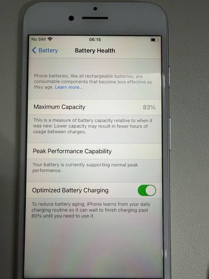 iPhone 7 128GB ใช้งานปกติ เล่น LINE ได้ เครื่องสำรอง ราคาถูก รูปที่ 4