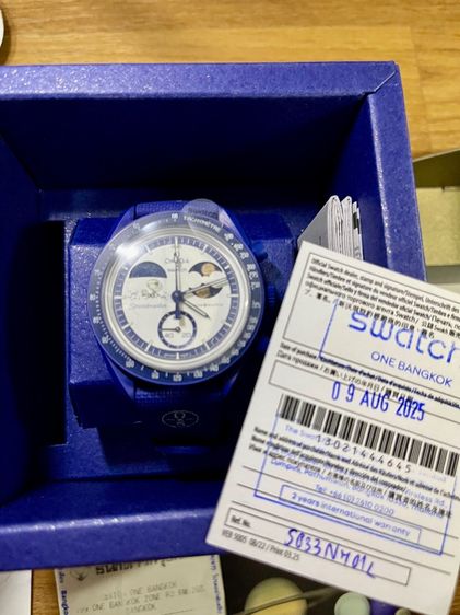 Omega x Swatch รุ่นแรก หายาก STURGEON รหัสโมเดล SO33N701L ไม่เคยใช้งานมกราคม วางจำหน่ายวันเดียว 9 สิงหา 2025 รูปที่ 3