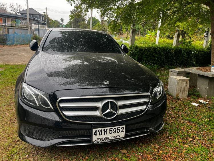 Mercedes-Benz E-Class 2017 E350 Sedan ปลั๊กอินไฮบริด (PHEV) ไม่ติดแก๊ส เกียร์อัตโนมัติ ดำ รูปที่ 2