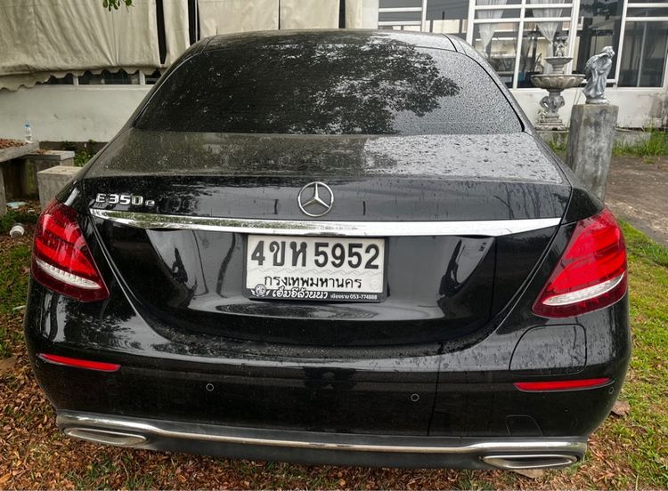 Mercedes-Benz E-Class 2017 E350 Sedan ปลั๊กอินไฮบริด (PHEV) ไม่ติดแก๊ส เกียร์อัตโนมัติ ดำ รูปที่ 4