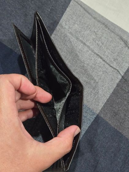 กระเป๋าสตางค์ผู้ชาย DAPPER สีน้ำตาลเข้ม รูปที่ 5