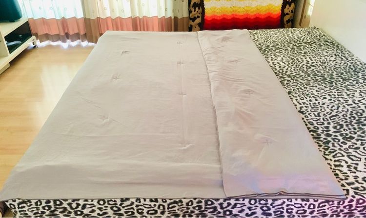 ผ้าห่ม (ใช้ปูรองนอนได้) ขนาด 6ฟุต สีเทาระบาย 2 ชั้น มือสองขายตามสภาพ สินค้าญี่ปุ่น-เกาหลีแท้ รูปที่ 8