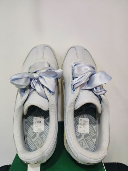 ส่งต่อ Puma Roma Heart สีฟ้าพาสเทล  สภาพนางฟ้า อุปกรณ์ กล่องป้ายเชือกขาว เชือกโบว์ ครบไซส์ 6.5US 23.5CM รูปที่ 5