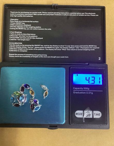 📌ราคา 14,500.-รวมส่ง สร้อยมือทองแท้ 18K พร้อมใบเซอร์ทอง พลอยแท้💙💛💚🧡ความยาวตามภาพค่ะ มีทด นน. 4.3 กรัม  รูปที่ 2