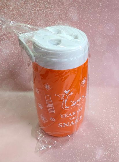 กระติกน้ำตรางู SUMMER COOL สีส้ม กระติกน้ำแข็ง เก็บความเย็น ฝาล็อคได้ SNAKE BRAND  รูปที่ 5