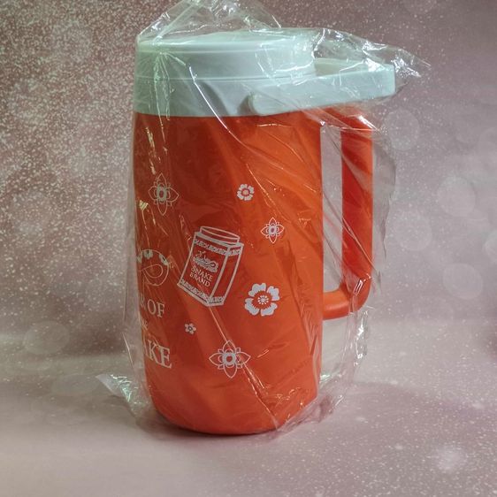 กระติกน้ำตรางู SUMMER COOL สีส้ม กระติกน้ำแข็ง เก็บความเย็น ฝาล็อคได้ SNAKE BRAND  รูปที่ 2