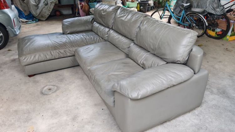 ขายโซฟาหนังแท้ ตัว L  รูปที่ 3