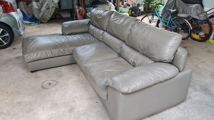 ขายโซฟาหนังแท้ ตัว L  รูปที่ 2