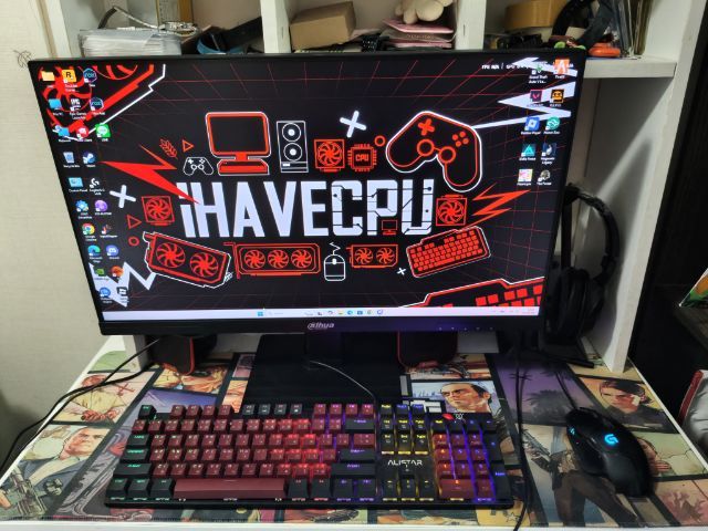 คอมพิวเตอร์ ตั้งโต๊ะ พร้อมจอ 24.5" 144Hzและคีย์บอร์ดพร้อมใช้งาน รูปที่ 10