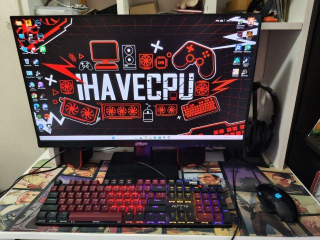 คอมพิวเตอร์ ตั้งโต๊ะ พร้อมจอ 24.5" 144Hzและคีย์บอร์ดพร้อมใช้งาน รูปที่ 5