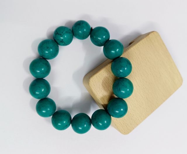 สร้อยข้อมือหินเทอร์ควอยซ์ 16มิล รูปที่ 4