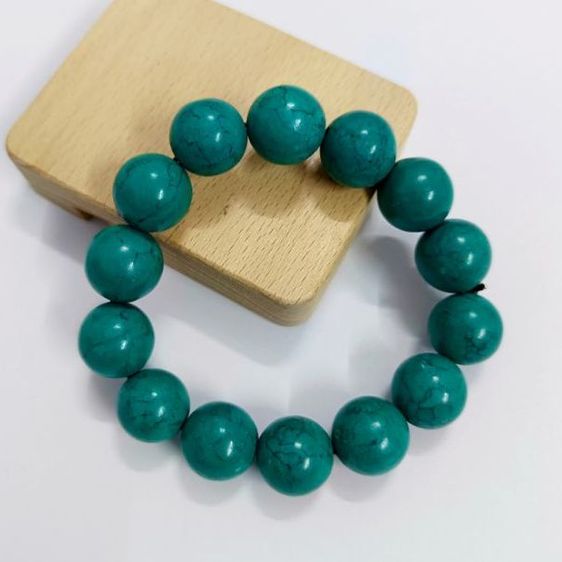 สร้อยข้อมือหินเทอร์ควอยซ์ 16มิล รูปที่ 2