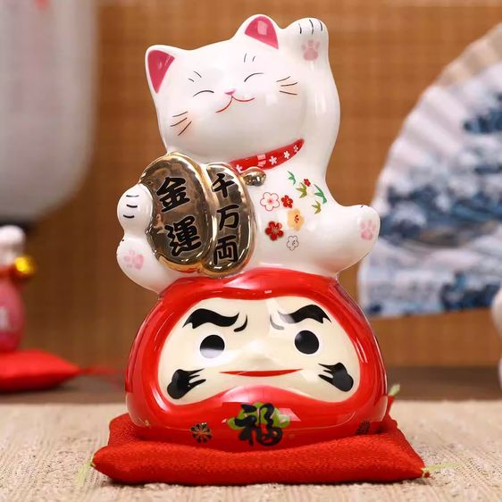 🐱💰 7.5 นิ้ว แมวกวักดารุมะมงคล เปิดดวงเรียกทรัพย์ เงินทองไหลมา ความสำเร็จเพิ่มพูนทุกวัน ✨