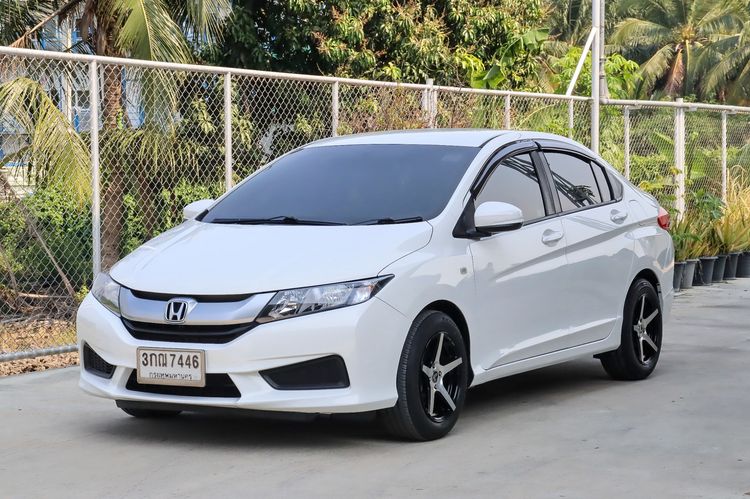 Honda City 2014 1.5 S Sedan เบนซิน ไม่ติดแก๊ส เกียร์อัตโนมัติ ขาว รูปที่ 2