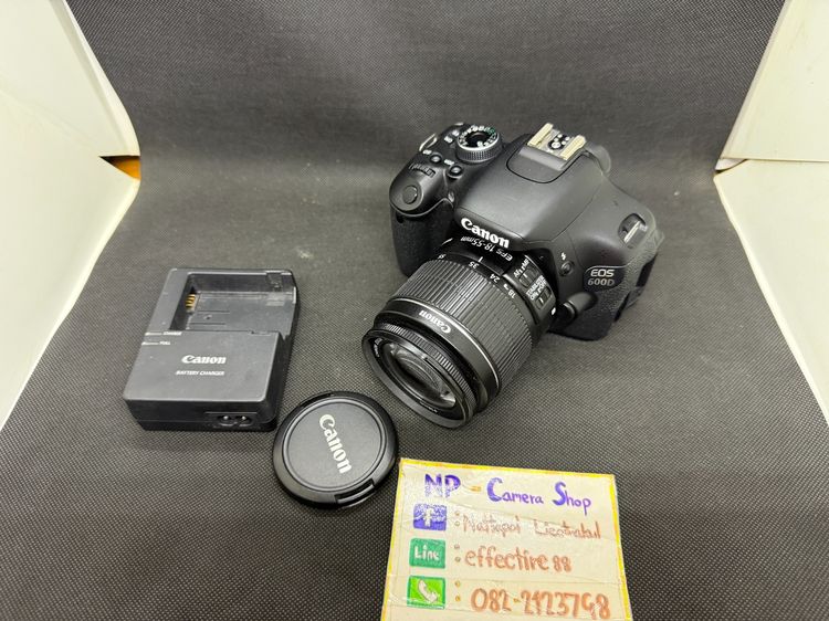 กล้อง DSLR ไม่กันน้ำ Canon 600D สภาพดี ชัตเตอร์น้อย