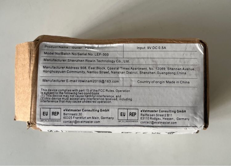 เอฟเฟคกีต้าร์ เบส Rowin Compressor รูปที่ 6