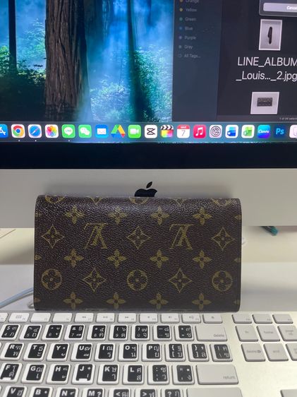 Louis Vuitton Sarah Wallet กระเป๋าสตางค์ โมโนแกรม Canvas ปี 1995 ของแท้ 💯  รูปที่ 2