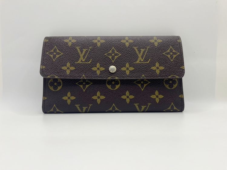 Louis Vuitton Sarah Wallet กระเป๋าสตางค์ โมโนแกรม Canvas ปี 1995 ของแท้ 💯  รูปที่ 3