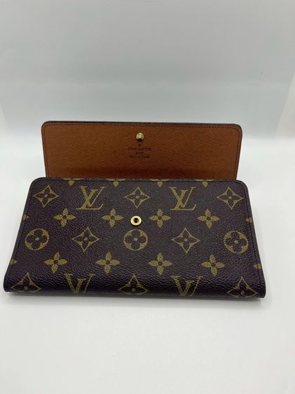 Louis Vuitton Sarah Wallet กระเป๋าสตางค์ โมโนแกรม Canvas ปี 1995 ของแท้ 💯  รูปที่ 11