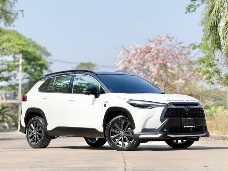 Toyota Corolla Cross 2022 1.8 Hybrid Premium Safety 60th Anniversary Utility-car ไฮบริด เกียร์อัตโนมัติ ขาว รูปที่ 3