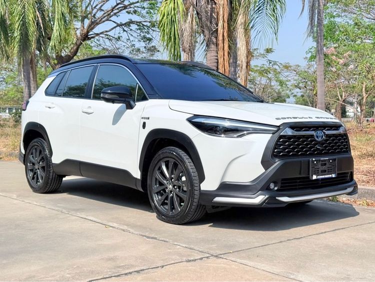 Toyota Corolla Cross 2022 1.8 Hybrid Premium Safety 60th Anniversary Utility-car ไฮบริด เกียร์อัตโนมัติ ขาว รูปที่ 2