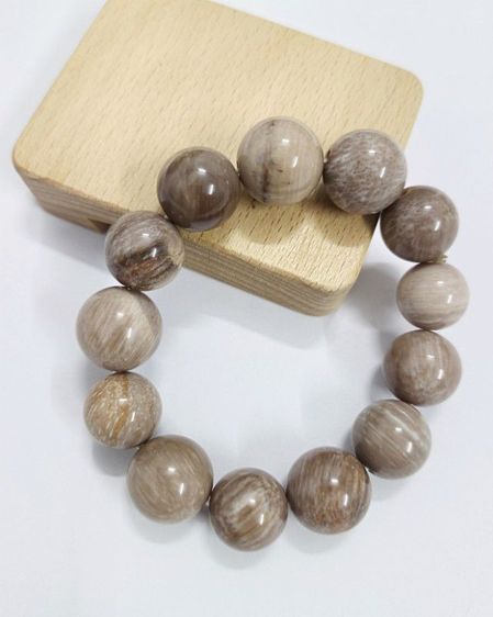 สร้อยข้อมือไม้กลายเป็นหิน รูปที่ 2