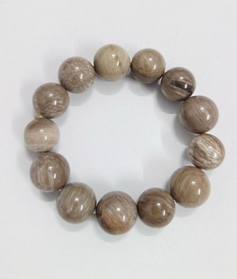 สร้อยข้อมือไม้กลายเป็นหิน รูปที่ 3