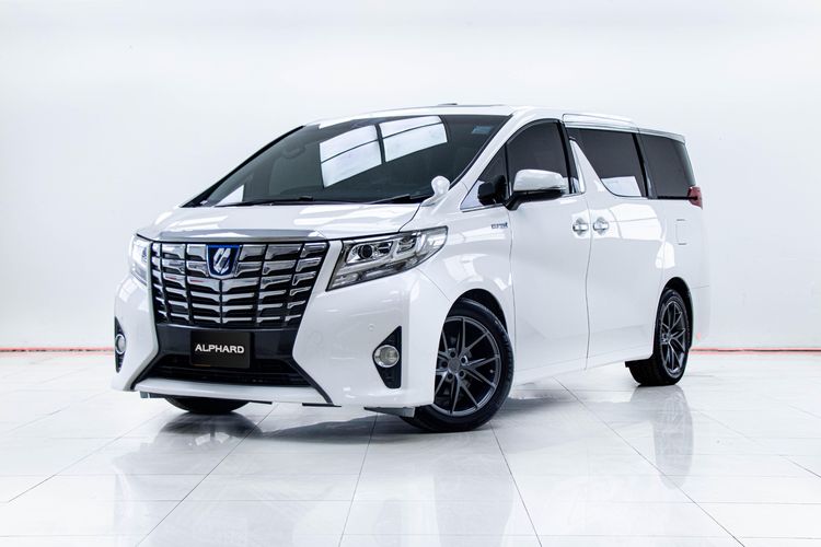 Toyota Alphard 2015 2.5 Hybrid X E-Four 4WD Van เบนซิน เกียร์อัตโนมัติ ขาว รูปที่ 4