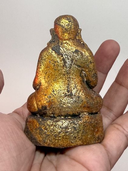 พระสังกัจจายน์ หน้าตัก3นิ้ว ไม่ทราบที่ ปิดทองแท้ งานเก่า รูปที่ 3