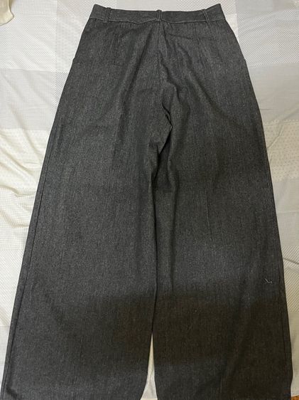 กางเกงสแล็ค ทรงBaggy ผ้ายีนส์ สีเทาดำ รูปที่ 2