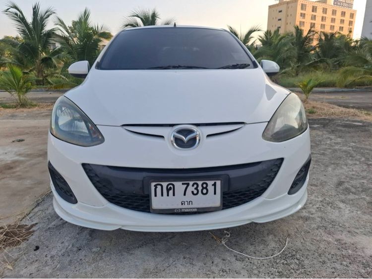 Mazda Mazda 2 2012 1.5 Groove Sedan เบนซิน ไม่ติดแก๊ส เกียร์ธรรมดา ขาว รูปที่ 3