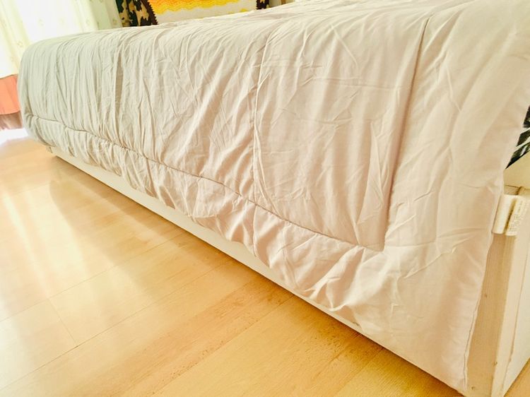 ผ้านวม (ผืนใหญ่) (ใช้ปูรองนอนได้) ขนาด 6-6.5ฟุต สีน้ำตาล (สภาพใหม่) (สินค้าหายาก) มือสองสภาพดี สินค้าญี่ปุ่น-เกาหลีแท้ รูปที่ 3