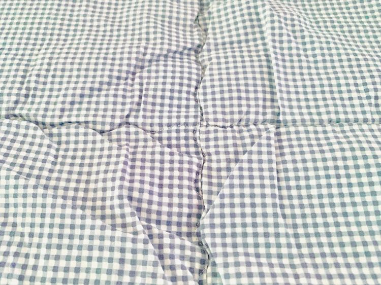 ผ้านวม (ใช้ปูรองนอนได้) ขนาด 5.5-6ฟุต สีฟ้าลายตาราง (สภาพใหม่) มือสองสภาพดี สินค้าญี่ปุ่น-เกาหลีแท้ รูปที่ 3