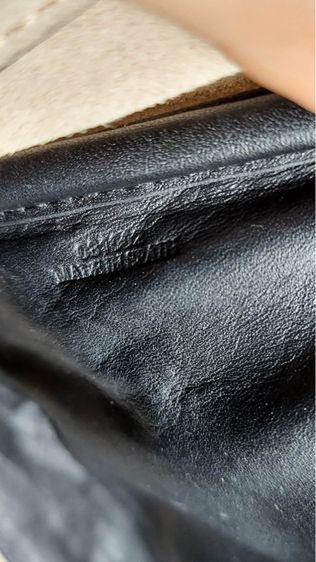 กระเป๋าหนังสาน Loewe สีขาวดำ รูปที่ 10