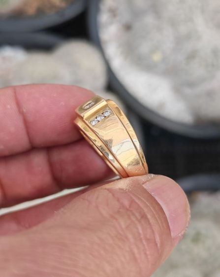 แหวนทองคำแท้​ 18k​ พร้อมเพชรแท้​ คำนวนกันดูครับ​ ราคาแบ่งปันถูกที่สุดในตลาดครับ รูปที่ 5