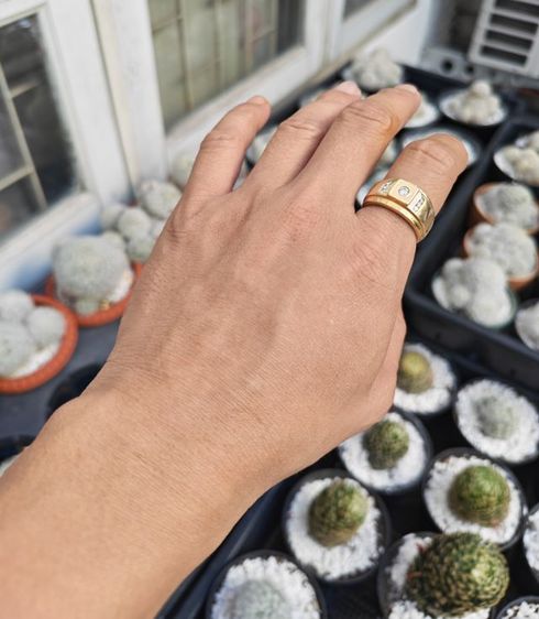 แหวนทองคำแท้​ 18k​ พร้อมเพชรแท้​ คำนวนกันดูครับ​ ราคาแบ่งปันถูกที่สุดในตลาดครับ รูปที่ 11