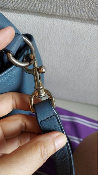 กระเป๋า Loewe ทรงหมอน ของแท้ สีฟ้าควันบุหรี่  รูปที่ 13