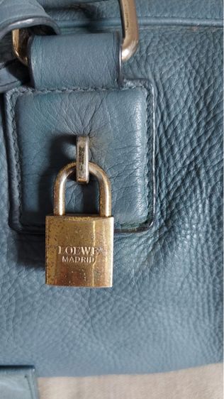 กระเป๋า Loewe ทรงหมอน ของแท้ สีฟ้าควันบุหรี่  รูปที่ 15