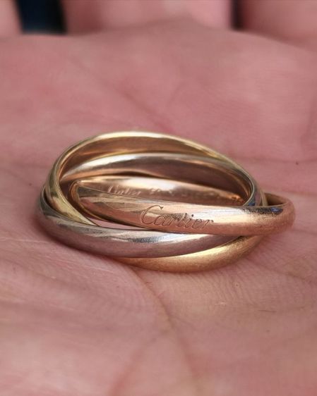 แหวน​ Cartier​ trinity​ ทองคำแท้​ 18k​ แบ่งปันราคาดีที่สุดในตลาดครับ รูปที่ 2