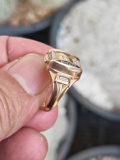 แหวนรุ่นทองคำแท้​ 10k​ USA​ ปี​ 1965 สภาพนี้หายากมาก​ แบ่งปันกันครับ รูปที่ 5