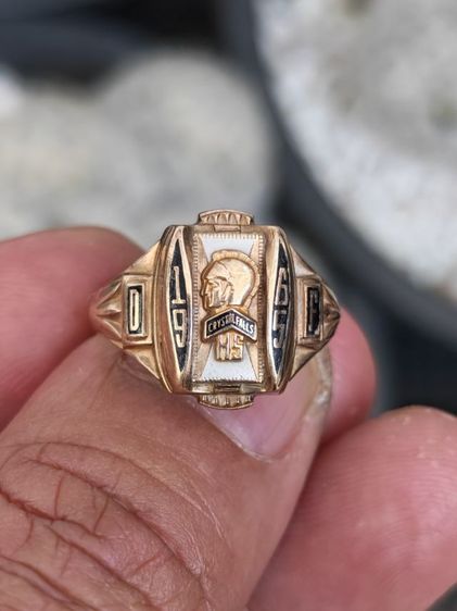 แหวนรุ่นทองคำแท้​ 10k​ USA​ ปี​ 1965 สภาพนี้หายากมาก​ แบ่งปันกันครับ รูปที่ 3