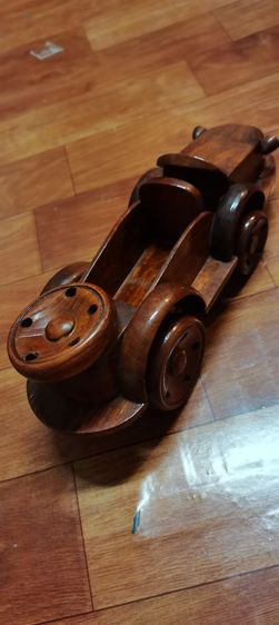 โมเดลไม้แกะรถโบราณ เข็ญเล้อเลียน​ได้ รูปที่ 4